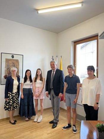 Sprejem najboljših učencev pri županu