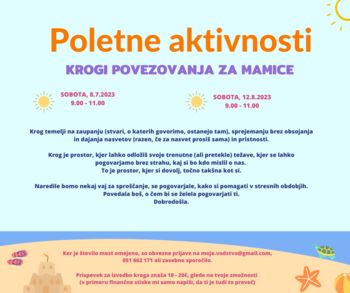 Krogi povezovanja za mamice