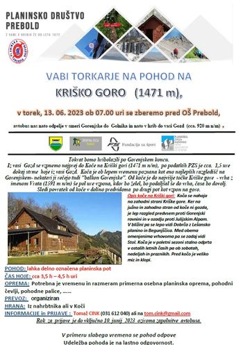 Pohod Torkarjev na Kriško goro