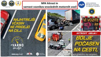 Nacionalna preventivna akcija HITROST in VARNOST VOZNIKOV ENOSLEDNIH VOZIL