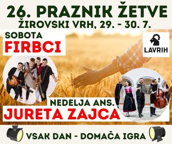 Praznik žetve na Žirovskem Vrhu