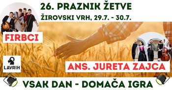 26. Praznik žetve na Žirovskem Vrhu