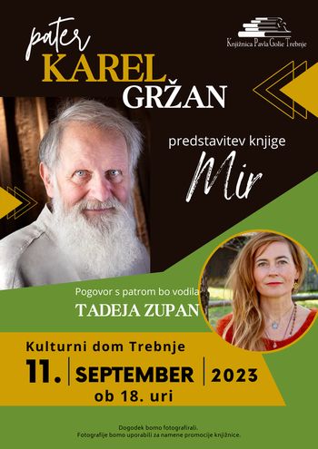 Pater Karel Gržan z biografijo Mir