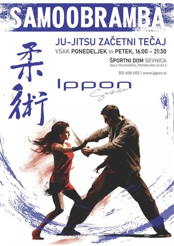  JU JITSU, vpis v začetni tečaj samoobrambe