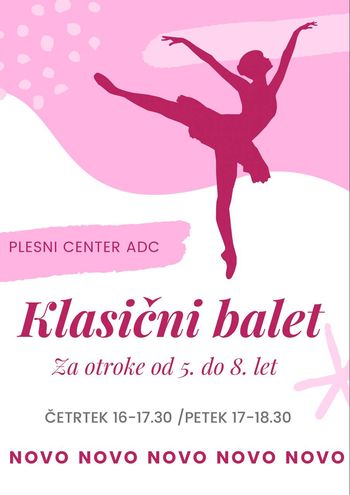 KLASIČNI BALET V AJDOVŠČINI - NOVO V ADC