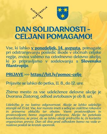Tudi v ponedeljek bomo pomagali prizadetim – Mestni park Celje ostaja zaprt – Zaprt ostaja tudi most v Polulah - Brezplačno nujno varstvo za otroke