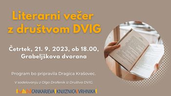 Literarni večer z Društvom DVIG