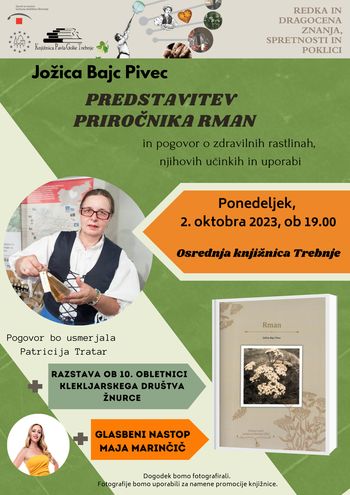 O zdravilnih rastlinah z Jožico Bajc Pivec