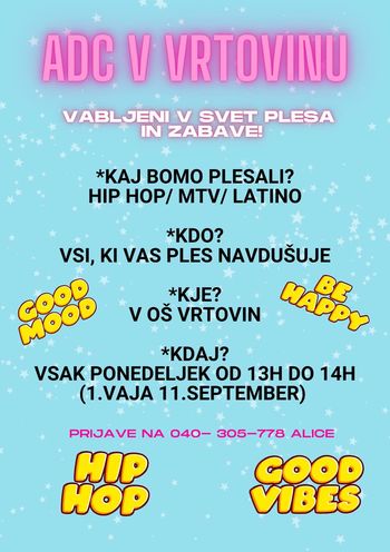 PLESNE VAJE V VRTOVINU