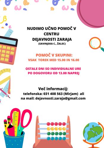 Učna pomoč v Centru Zaraja