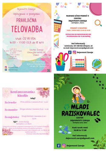 Dogodki v Centru Zaraja