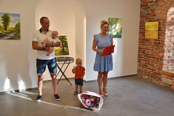 Odprtje razstave likovnih del Damijane Bijek, Dvor, 12. julij 2023