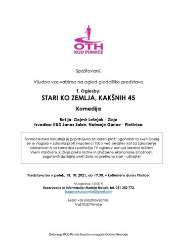 Abonma OTH in IZVEN: STARI KO ZEMLJA, KAKŠNIH 45