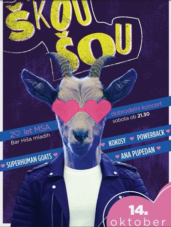 ŠKOU ŠOU, DOBRODELNI KONCERT ZA PODPORO DUŠEVNEGA ZDRAVJA MLADIH