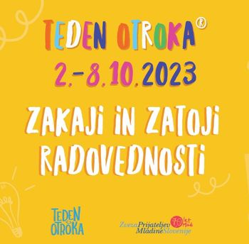 Tudi na celjskih osnovnih šolah bo v Tednu otroka živahno, ustvarjalno in predvsem zelo radovedno