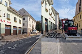 Obnovitev cestišča in ureditev meteorne kanalizacije pri Kosovi graščini in PGD Jesenice