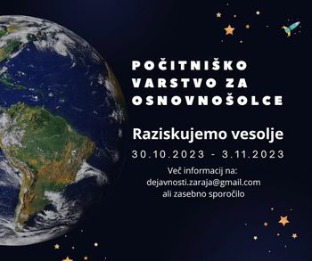 Počitniško varstvo osnovnošolcev v Centru Zaraja