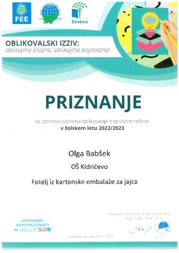 Ekošola na OŠ Kidričevo