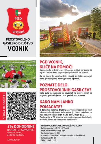 PGD Vojnik kliče NA POMOČ!