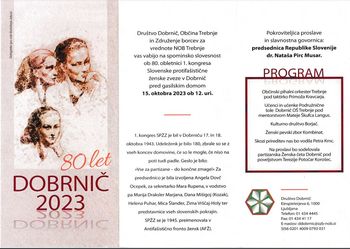 DOBRNIČ 2023 - 80. obletnica