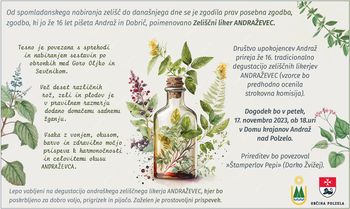16. tradicionalna degustacija zeliščnih likerjev - ANDRAŽEVEC