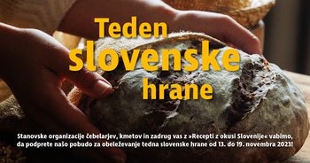 Iz dneva v teden slovenske hrane z »Recepti z okusi Slovenije«