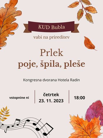 Prlek poje, špila, pleše