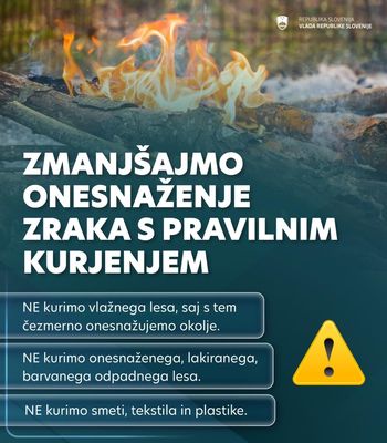 Onesnaženje zraka - ne kurimo mokrega lesa Onesnaženje zraka - ne kurimo mokrega lesa