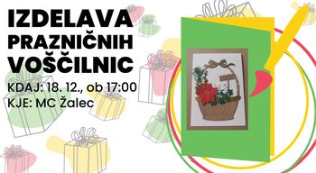 IZDELAJ SVOJO PRAZNIČNO VOŠČILNICO