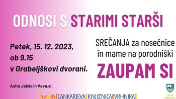 Brezplačna mesečna srečanja za nosečnice in mamice na porodniški – Anita Jakša