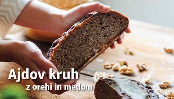 Recepti z okusi Slovenije: Ajdov kruh z orehi in medom