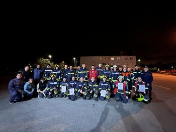 ZAKLJUČNA VAJA GASILCEV BOLNIČARJEV 