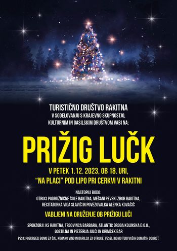 Prižig lučk na Rakitni