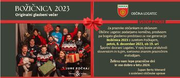 Originalni glasbeni večer BOŽIČNICA 2023