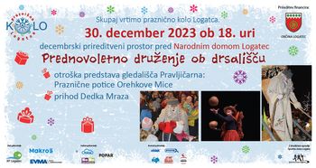 Prednovoletno druženje ob drsališču - otroška gledališka predstava in prihod Dedka Mraza
