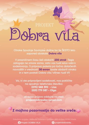 Bodite dobra vila ali vilinec!