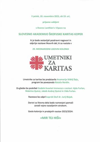 Razstava likovnih del: »Mir tej hiši« 