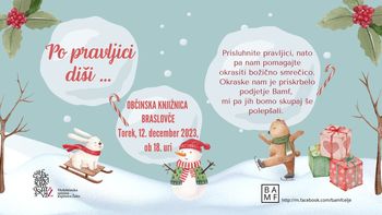 Decembrsko pravljično druženje v Občinski knjižnici Braslovče