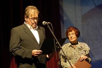 Predsednik Stane Kodele in podpredsednica Jana Črnigoj