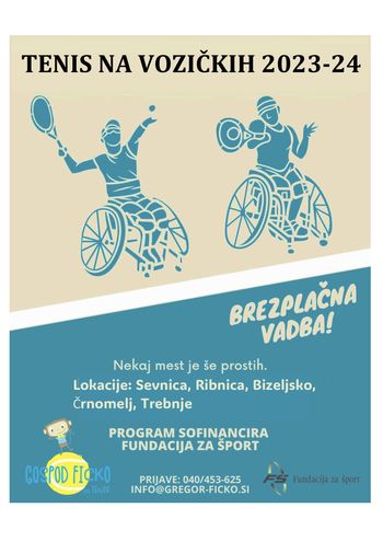 TENIS SMO IGRALI TUDI NA VOZIČKIH