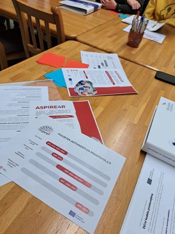 DEJAVNOSTI PROJEKTA ASPIRE4R V POLNEM ZAGONU: USPEŠNA DELAVNICA O PROSTOVOLJSTVU ZA DIJAKE!