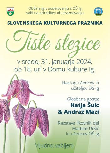 Slovenski kulturni praznik ali Kje so tiste stezice