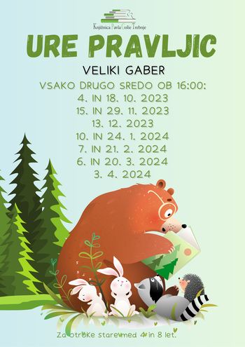 Ura pravljic v knjižnici Veliki Gaber