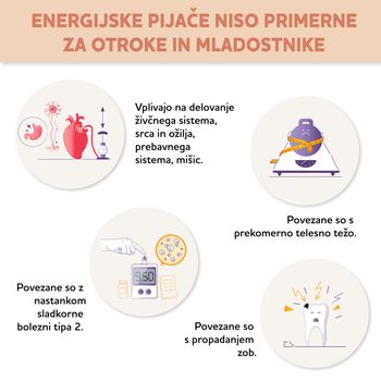 Energijske pijače niso za otroke in mladostnike