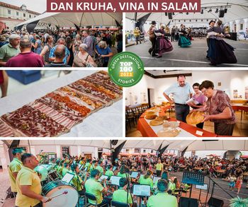 Brežiška prireditev »Dan kruha, vina in salam« se poteguje za najboljšo zgodbo po mnenju občinstva (Green Destinations Top 100 Stories)
