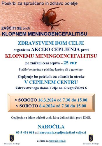 Akcija cepljenja proti klopnem meningoencefalitisu