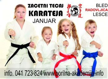 KARATE VADBA ZA OTROKE IN ODRASLE na Bledu in v Radovljici