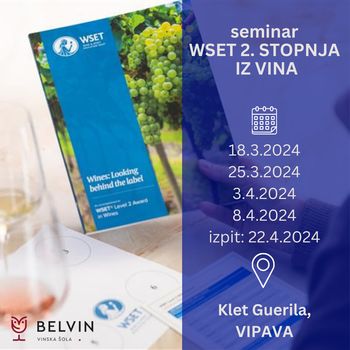 WSET® Certifikat 2. stopnje s področja vina