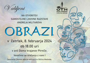 Otvoritev razstave: OBRAZI Andreja Militarova