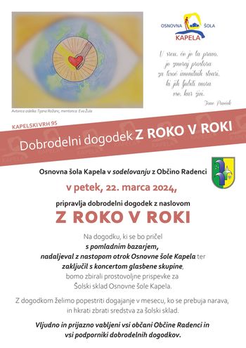 Dobrodelni dogodek Z ROKO V ROKI